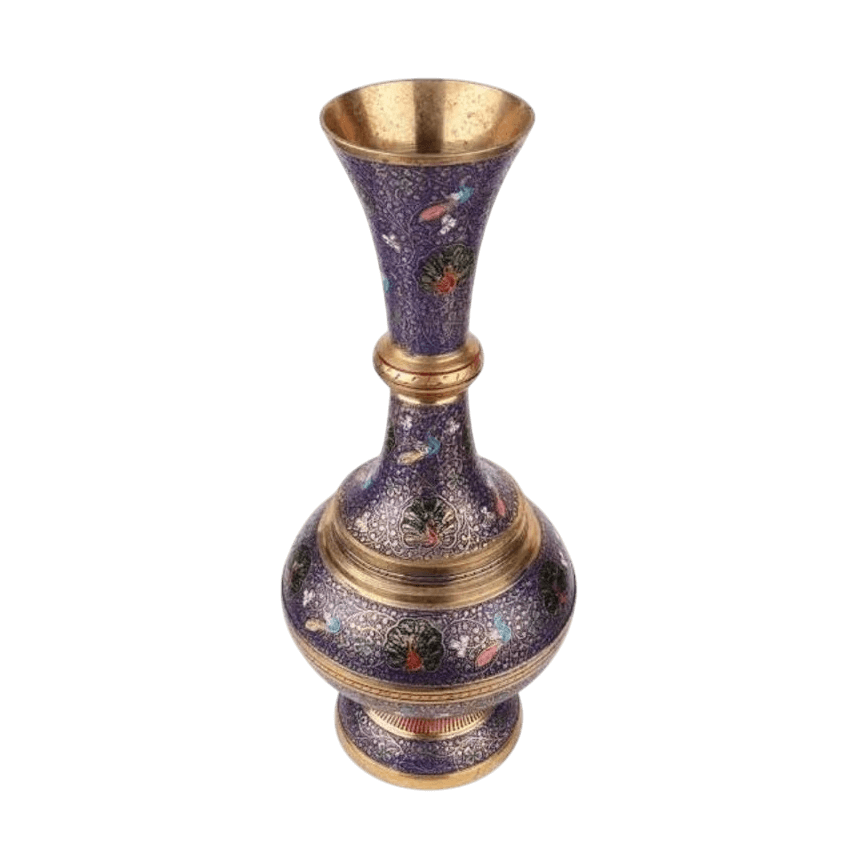 BRASS FLOWER VASE (POLISH & COLOR)